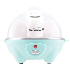 Brentwood 7 Egg Electric Cooker w/Auto Shutoff Blue