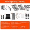 2Pcs Under Sink Organizer 2 Tier Pull Out Cabinet Baskets Storage Shelf Sliding Storage Drawers Rack with 5 Adjustable Height Mesh Baskets for Home Ki