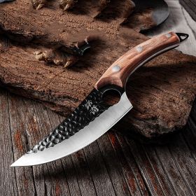 Forged Knife Set Small Kitchen Knife Boning Knife (Option: MTG28Wood)